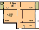 3 комнатная квартира: ул. Борисовские Пруды д 44